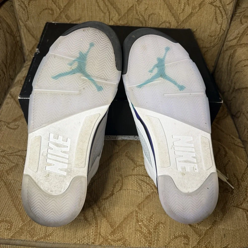 Air Jordan 5 Retro Grape 2025 HQ7978-100 Sneakers Size 13 W/ Box